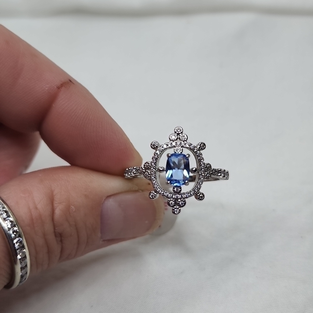ART DECO SAPPHIRE RING - Picture 8 of 8